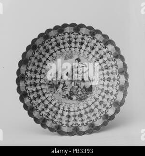 Gericht. Kultur: Japan. Abmessungen: H. 1 7/8 in. (4,8 cm); Durchm. 8 3/8 in. (21,3 cm). Datum: 19. Museum: Metropolitan Museum of Art, New York, USA. Stockfoto