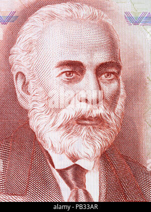 Ismail Qemali Portrait von albanischen Geld Stockfoto