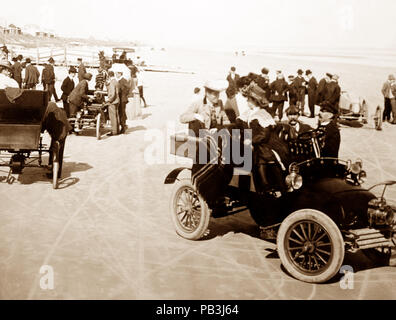 Rennstrecke Daytona Beach, USA, 1900 Stockfoto