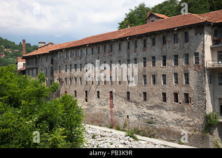 Ex wolle Werk Maurizio Sella, jetzt Fondazione Sella und andere Verwendungen, Biella, Piemont, Italien, Europa Stockfoto