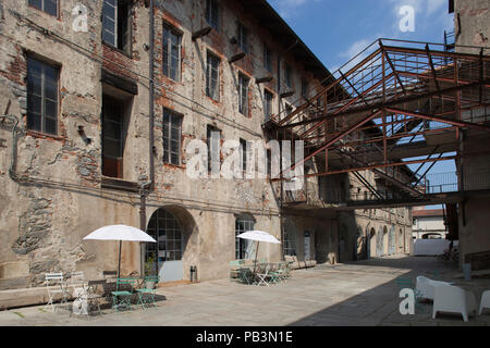 Ex wolle Werk Maurizio Sella, jetzt Fondazione Sella und andere Verwendungen, Biella, Piemont, Italien, Europa Stockfoto