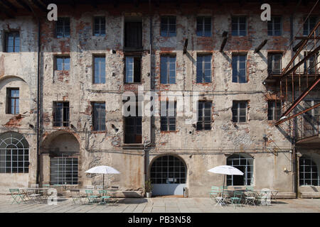 Ex wolle Werk Maurizio Sella, jetzt Fondazione Sella und andere Verwendungen, Biella, Piemont, Italien, Europa Stockfoto