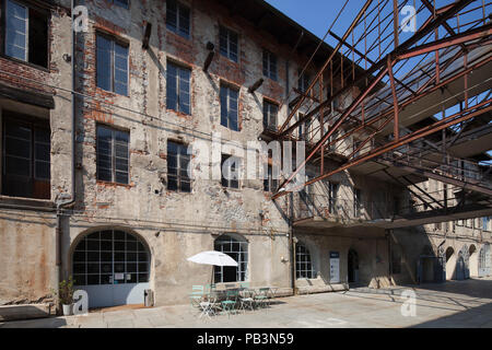 Ex wolle Werk Maurizio Sella, jetzt Fondazione Sella und andere Verwendungen, Biella, Piemont, Italien, Europa Stockfoto