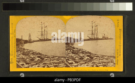 1183 Peshtigo Adr. Dock auf Green Bay (Nypl b 11707595-G90F 384 003 F) Stockfoto