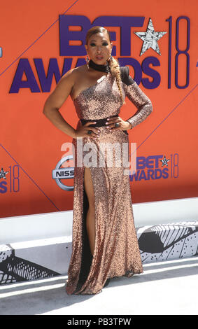 2018 BET Awards mit: tanika Ray Wo: Los Angeles, Kalifornien, Vereinigte Staaten, wenn: 25 Jun 2018 Credit: FayesVision/WENN.com Stockfoto