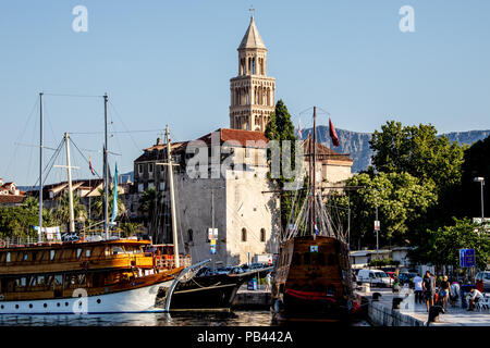 Alte Split, dem historischen Zentrum der Stadt Split, Kroatien Stockfoto