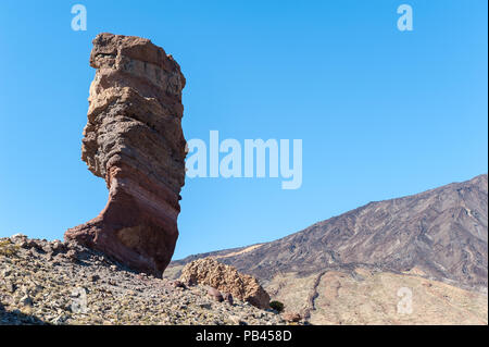 Roque Cinchado, Roques de Garcia, Teide National Park, Teneriffa, Kanarische Inseln, Spanien Stockfoto