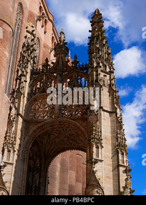 Die Römisch-katholische Kathedrale Basilika der heiligen Cäcilia, oder die Kathedrale von Albi, Albi, Frankreich Stockfoto