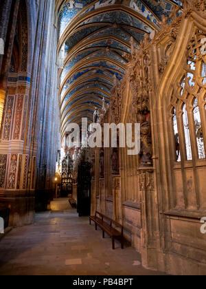 Die Römisch-katholische Kathedrale Basilika der heiligen Cäcilia, oder die Kathedrale von Albi, Albi, Frankreich Stockfoto