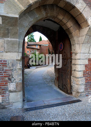 Der Palast Berbie, Toulouse-Lautrec Museum und Gärten (Les Jardins de la Berbie), Albi, Frankreich Stockfoto