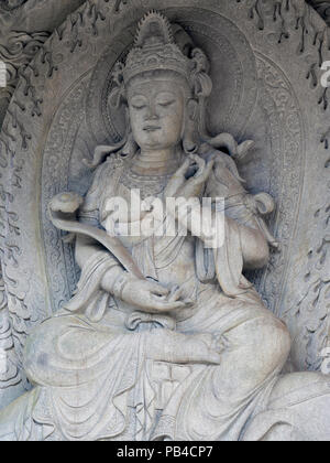 Die buddhistischen Kloster Po Lin am Ngong Ping, Lantau Island, Hong Kong China Stockfoto