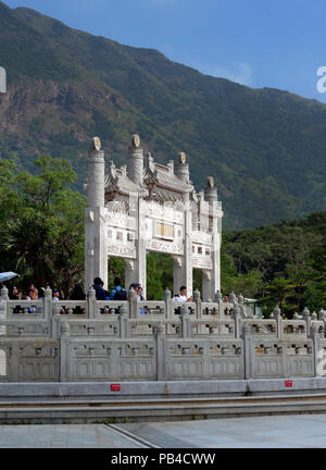 Die buddhistischen Kloster Po Lin am Ngong Ping, Lantau Island, Hong Kong China Stockfoto