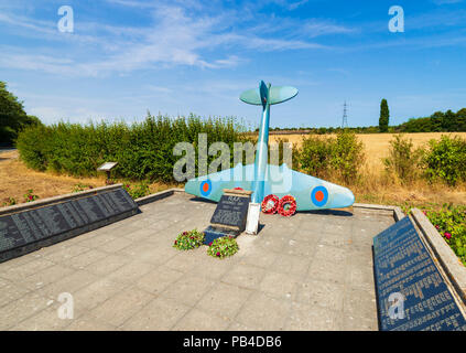 RAF Memorial Bradwell Bay, Bradwell-on-Sea, Essex, Großbritannien Southminster. Stockfoto