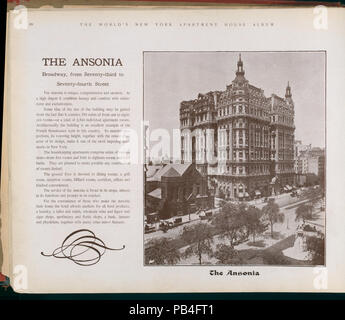 1612 Die Ansonia. Broadway, von 70 bis 70 - vierter Straße (Nypl b 11389518-417149) Stockfoto
