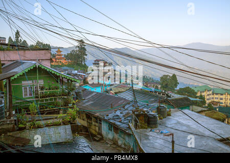 Geschäfte in Darjeeling, Indien, Stockfoto