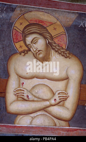 1156 Gemälde in St. Demetrius Kirche (Markova Sušica) 069 Stockfoto