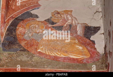 1156 Gemälde in St. Demetrius Kirche (Markova Sušica) 064 Stockfoto