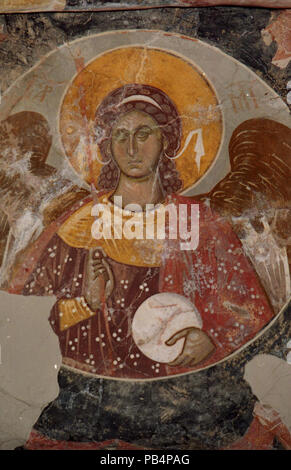 1156 Gemälde in St. Demetrius Kirche (Markova Sušica) 060 Stockfoto