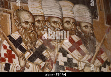 1156 Gemälde in St. Demetrius Kirche (Markova Sušica) 058 Stockfoto