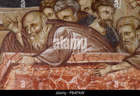 1156 Gemälde in St. Demetrius Kirche (Markova Sušica) 053 Stockfoto