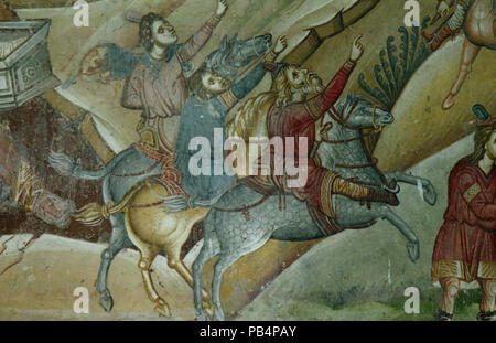 1156 Gemälde in St. Demetrius Kirche (Markova Sušica) 052 Stockfoto