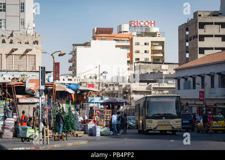 Die Innenstadt von Dakar, Senegal, Westafrika Stockfoto