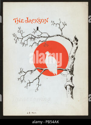 1608 THANKSGIVING DINNER (Besitz) DIE JACKSON (at) "Chicago, IL." (Hotel) (NYPL Hades -270604-470312) Stockfoto