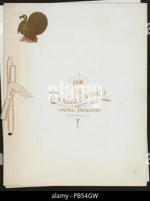 1607 THANKSGIVING DINNER (Besitz) HOTEL IROQUOIS (at) "Buffalo, NY" (Hotel) (NYPL Hades -270802-470510) Stockfoto