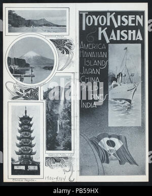 1748 TIFFIN (by) TOYO Kisen Kaisha (at) EN ROUTE AN BORD DER SS HONG KONG MARU (SS gehalten ;) (NYPL Hades -274644-4000010903) Stockfoto