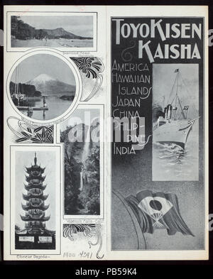 1748 TIFFIN (by) TOYO Kisen Kaisha (at) EN ROUTE AN BORD DER SS HONG KONG MARU (SS gehalten ;) (NYPL Hades -274651-4000010912) Stockfoto