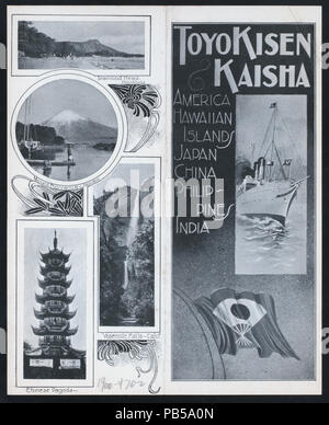 1748 TIFFIN (by) TOYO Kisen Kaisha (at) EN ROUTE AN BORD HONG KONG MARU (SS gehalten ;) (NYPL Hades -274898-4000011260) Stockfoto
