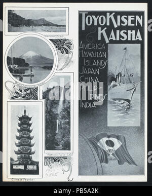 1748 TIFFIN (by) TOYO Kisen Kaisha (at) EN ROUTE AN BORD HONG KONG MARU (SS gehalten ;) (NYPL Hades -275003-4000011389) Stockfoto