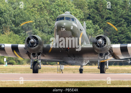 Historische DC 3 Aircraft Stockfoto