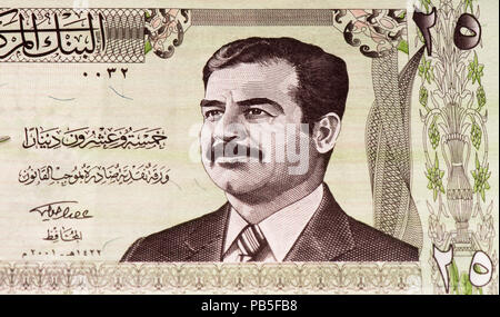 25 Irakischer Dinar Bank Note. Irakischer Dinar ist die nationale Währung der Irak Stockfoto