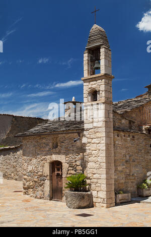 Sant Miquel Kapelle in Vilamolat de Mur, Castell de Mur, Lleida, Katalonien. Stockfoto