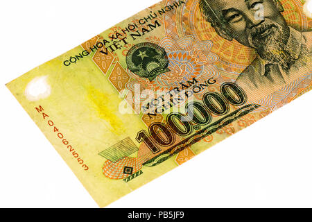 100000 dong Bank Note von Vietnam. Dong ist der nationalen Währung von Vietnam Stockfoto