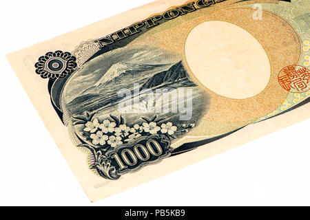 1000 Japanische Yens Bank Note. Japanische Yen ist der nationalen Währung von Japan Stockfoto