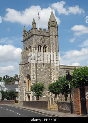 Blick auf die St. Mary's Church in alten Amersham Stadt in Buckinghamshire. Stockfoto