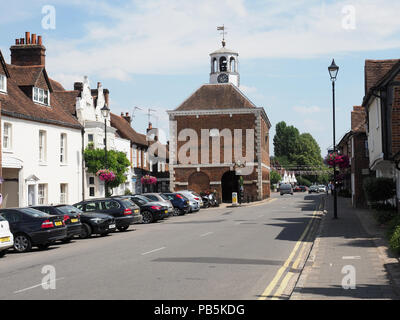 Blick auf die High Street in der Altstadt von Amersham Stadt in Buckinghamshire. Stockfoto