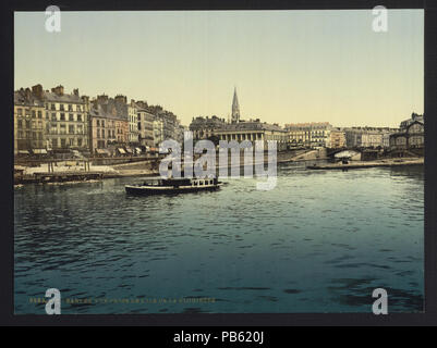 1164 Panorama und Bourse von La Gloirette (d. h., die Gloriette), Nantes, Frankreich - LCCN 2001698483 Stockfoto