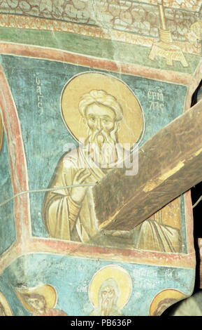 1156 Gemälde in St. Demetrius Kirche (Markova Sušica) 076 Stockfoto
