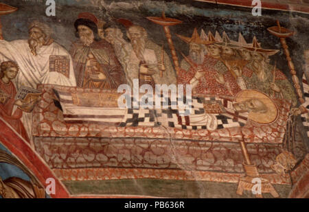 1156 Gemälde in St. Demetrius Kirche (Markova Sušica) 075 Stockfoto