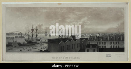 1813 Blick auf New Orleans, von der unteren Baumwolle Presse LCCN 2003666705 Stockfoto