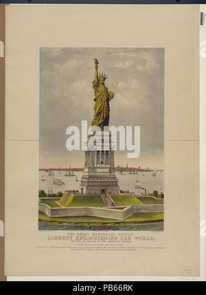 1640 Die große Bartholdi Statue, Freiheit erleuchten die Welt - das Geschenk Frankreichs an das amerikanische Volk LCCN 2001702147 Stockfoto