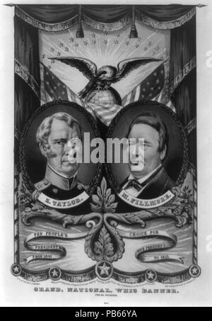 725 Grand National Whig Banner - drücken Sie die Taste Vorwärts LCCN 2003656579 Stockfoto