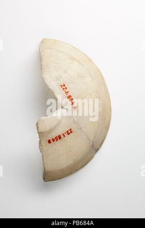 Schüssel Fragment. Abmessungen: Durchm. 8,3 cm (3 1/4 in). Dynastie: Dynasty 12-13. Datum: Ca. 1981-1640 v. Chr.. Museum: Metropolitan Museum of Art, New York, USA. Stockfoto