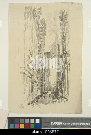 925 Lithographien von New York im Jahre 1904. William Street (NYPL Hades -1804234-1659503) Stockfoto