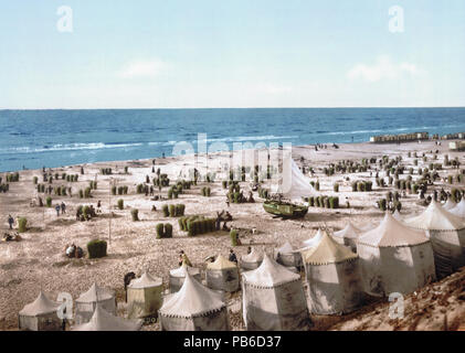 . Nederlands: - Scheveningen Strandgezicht ich. Zwischen 1890 und 1905 1294 - Scheveningen Strandgezicht ich 1900 Stockfoto