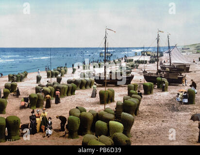 . Nederlands: - Scheveningen Strandgezicht II. zwischen 1890 und 1905 1294 - Scheveningen Strandgezicht II 1900 Stockfoto