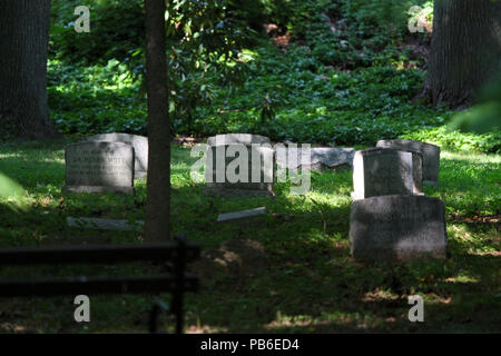 NEW YORK, NY - 16. August: Freunde Quaker Friedhof ist ein Rastplatz von Montgomery Clift. Prospect Park, Brooklyn am 16. August 2016 in New York, USA Stockfoto